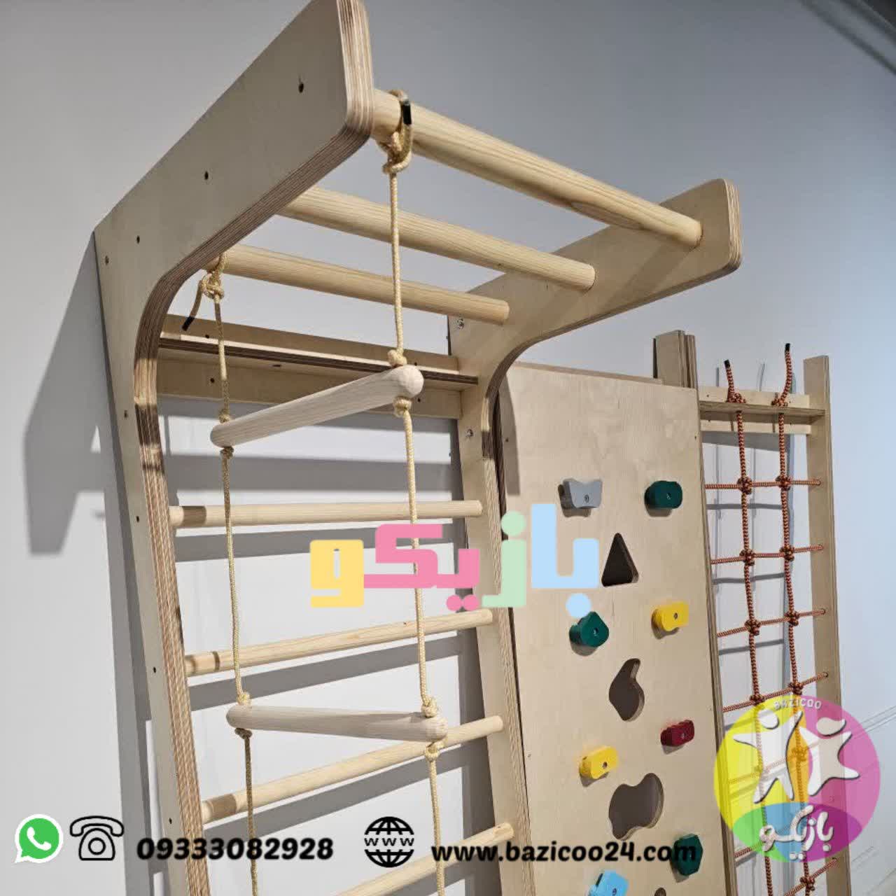 ادونچر چوبی کودک مانکی بار