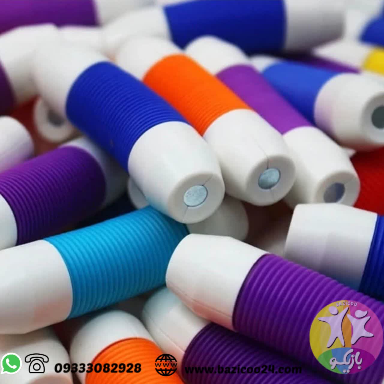 لگو لوله مگنتی منعطف 138 قطعه وارداتی - تصویر 5